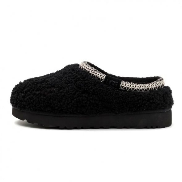 Женские слипоны Ugg Tasman Maxi Curly - Black