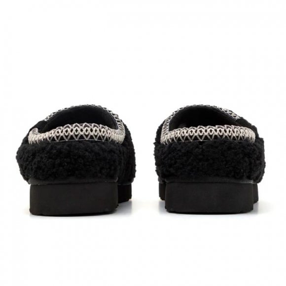 Женские слипоны Ugg Tasman Maxi Curly - Black