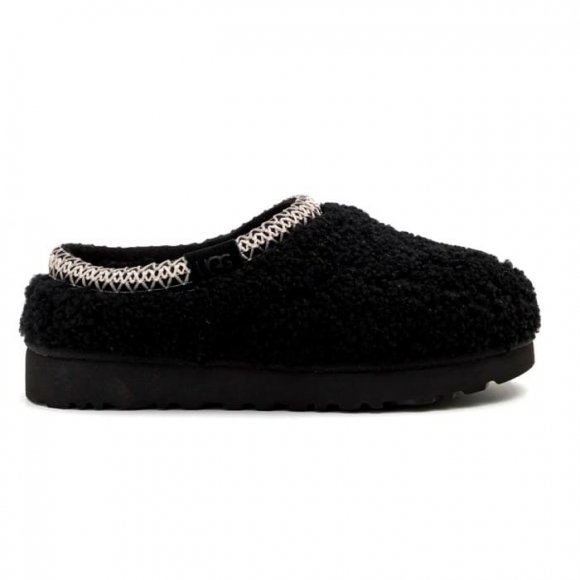 Женские слипоны Ugg Tasman Maxi Curly - Black