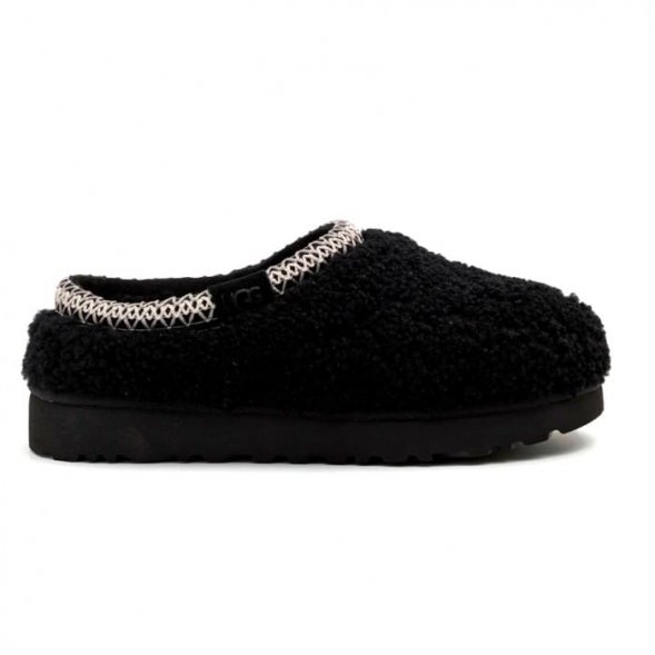 Женские слипоны Ugg Tasman Maxi Curly - Black