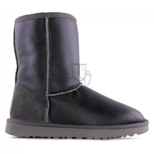 Ugg Classic Short Metallic Grey - серый, 37, Обливные Ugg Classic Short Metallic Grey - серый, 37, Обливные