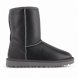 Женские обливные короткие угги Ugg Classic Short Metallic Grey