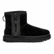 Женские мини угги на молнии Ugg Mini Zipper Tape Logo - Black