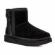 Женские мини угги на молнии Ugg Mini Zipper Tape Logo - Black