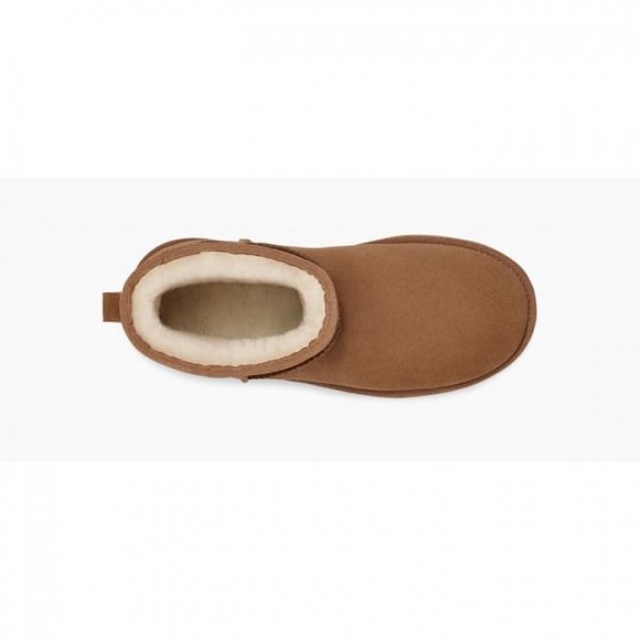 Женские мини угги на платформе Ugg Mini Platform Boot - Chestnut Женские мини угги на платформе Ugg Mini Platform Boot - Chestnut