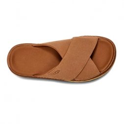 Ugg Goldenstar Cross Slide - Chestnut