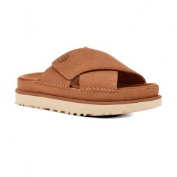 Ugg Goldenstar Cross Slide - Chestnut