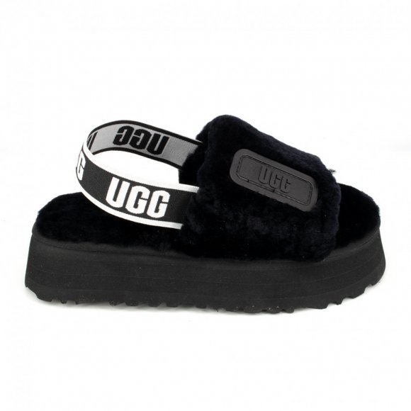 Disco Slide Seashell Dark Black - 39