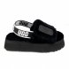 Disco Slide Seashell Dark Black