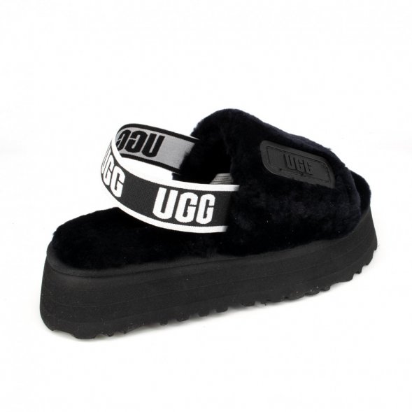 Disco Slide Seashell Dark Black