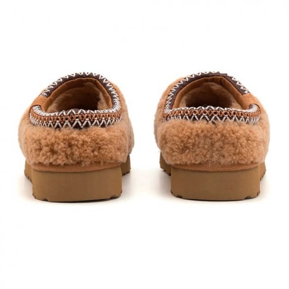 Женские слипоны Ugg Tasman Maxi Curly - Chestnut