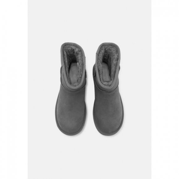 Женские мини угги на платформе Ugg Mini Platform Boot - Grey