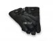 Меховые перчатки мужские Suede Dark Black