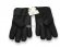 Меховые перчатки мужские Suede Dark Black