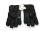 Меховые перчатки мужские Suede Dark Black