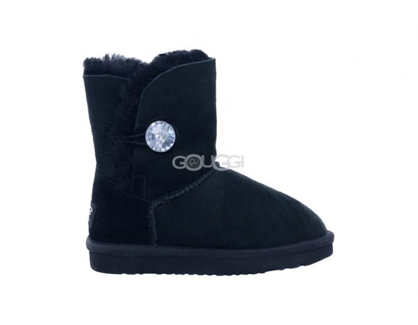 Kids Bailey Button Bling Black