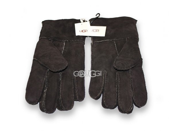 Меховые перчатки мужские Suede Dark Chocolate - L