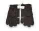 Меховые перчатки мужские Suede Dark Chocolate - L