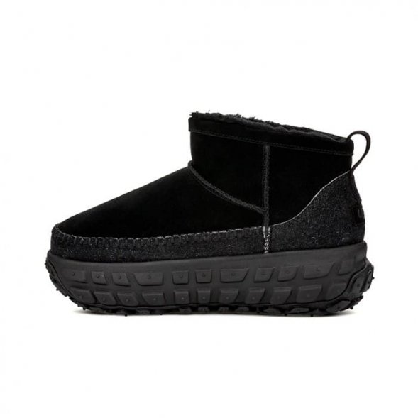 Женские мини угги UGG Venture Daze Ultra Mini - Black