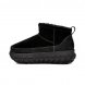 Женские мини угги UGG Venture Daze Ultra Mini - Black