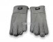Меховые перчатки мужские Suede Dark Grey