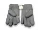 Меховые перчатки мужские Suede Dark Grey