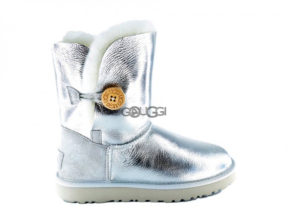 Bailey Button Metallic Silver - 40