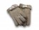 меховые перчатки мужские Suede Dark Sand