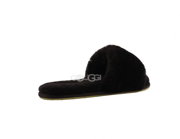 Fluff Slide Slippers Chocolate