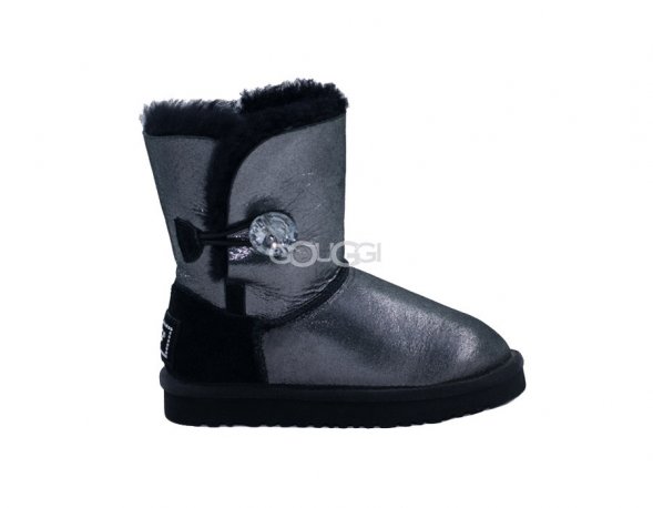 Kids Bailey Button Glitter Black - 28