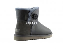 Bailey Button Mini Metallic Grey