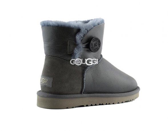 Bailey Button Mini Metallic Grey
