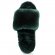 Fluff Slide Slippers Dark Green - 39