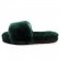 Fluff Slide Slippers Dark Green - 39