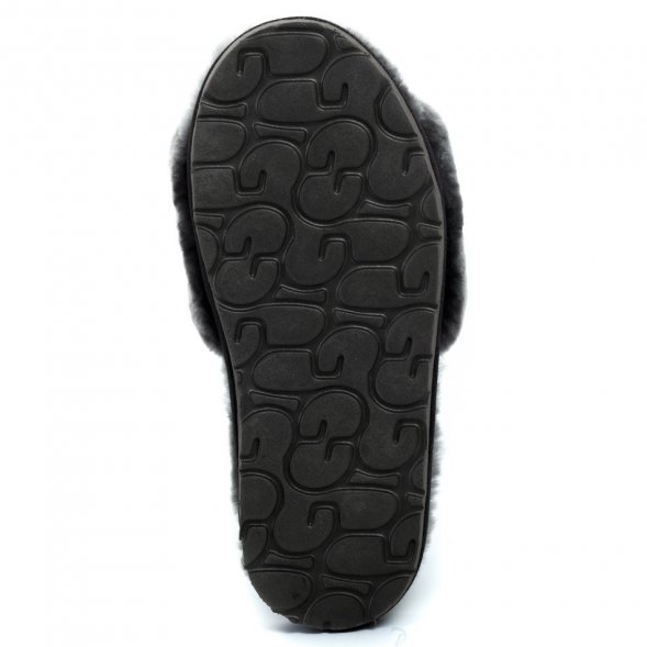 Fluff Slide Slippers Dark Grey - 40
