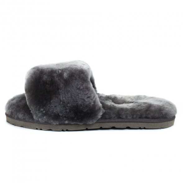 Fluff Slide Slippers Dark Grey - 40