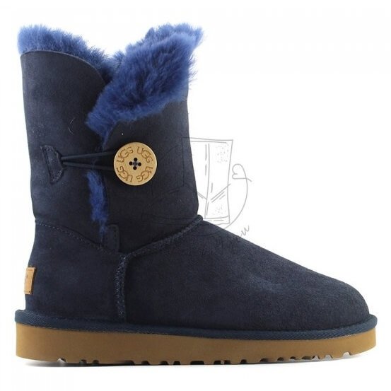 Ugg Bailey Button II Boot - Navy - синий, 37, Замша Ugg Bailey Button II Boot - Navy - синий, 37, Замша
