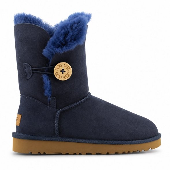Ugg Bailey Button II Boot - Navy - синий, 36, Замша