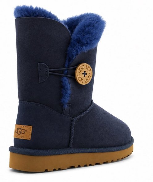 Ugg Bailey Button II Boot - Navy - синий, 36, Замша