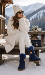 Ugg Bailey Button II Boot - Navy