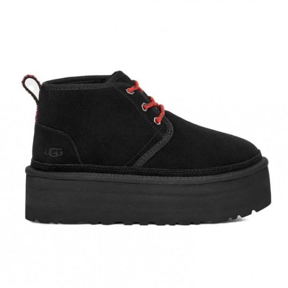 Ugg Neumel Heritage Platform - Black - черный, 39, Замша