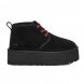 Ugg Neumel Heritage Platform - Black - черный, 39, Замша