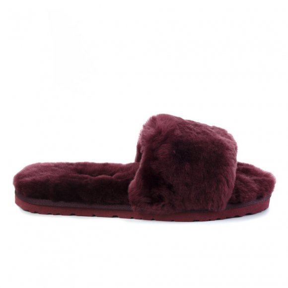 Fluff Slide Slippers Dark Purple - 39