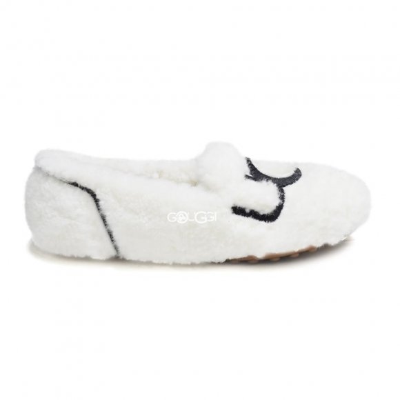 UGG Hailey Fluff Loafer White - 36