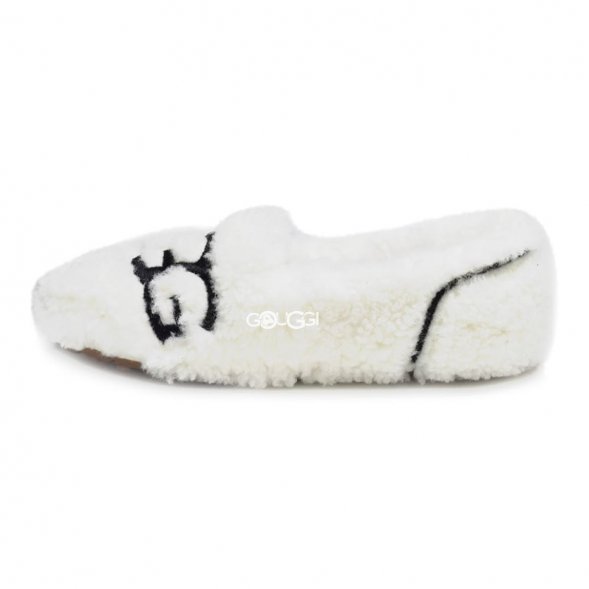 UGG Hailey Fluff Loafer White - 39