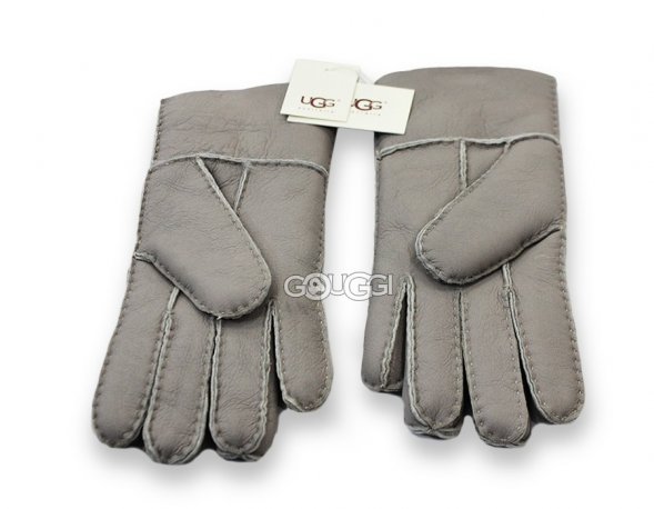 Мужские меховые перчатки UGG Leather Capuccinno