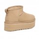Женские ультра мини угги на платформе UGG Classic Ultra Mini Platform Mustard Seed