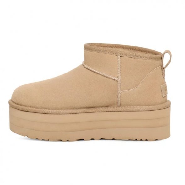 Женские ультра мини угги на платформе UGG Classic Ultra Mini Platform Mustard Seed