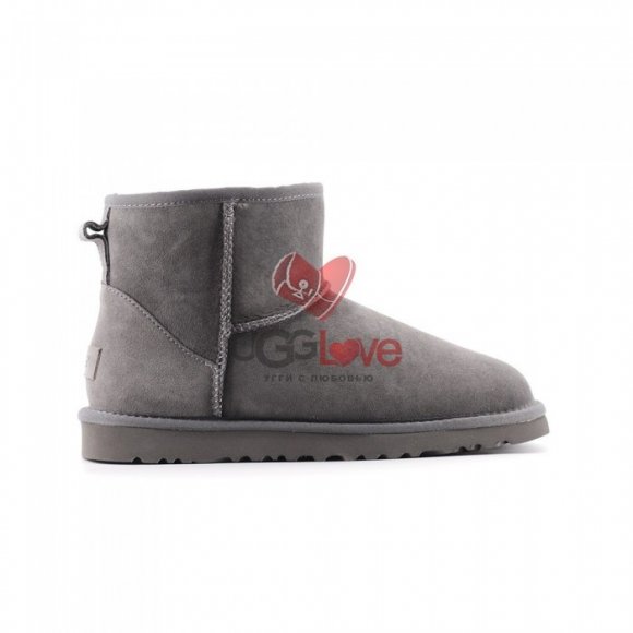 Мужские непромокаемые мини угги Ugg Classic Mini Men's - Grey
