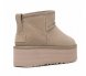 Женские ультра мини угги на платформе UGG Classic Ultra Mini Platform Smoke Plume